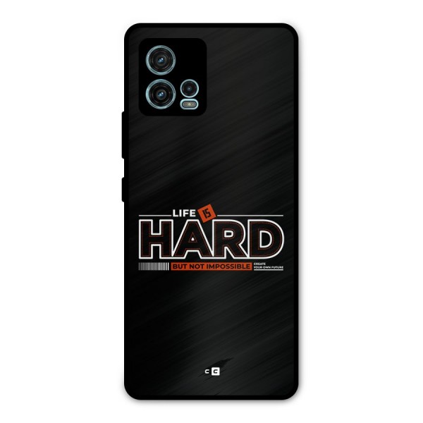 Life Is Hard Metal Back Case for Moto G72