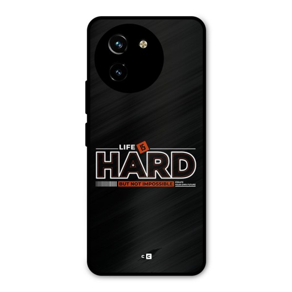 Life Is Hard Metal Back Case for Vivo T3x