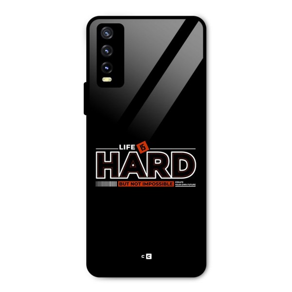 Life Is Hard Metal Back Case for Vivo Y20g