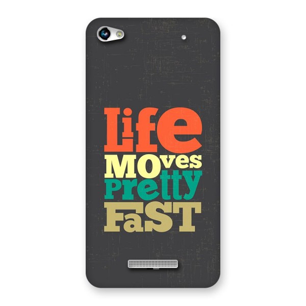 Life Moves Fast Back Case for Canvas Hue 2 A316