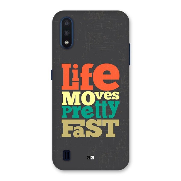 Life Moves Fast Back Case for Galaxy M01