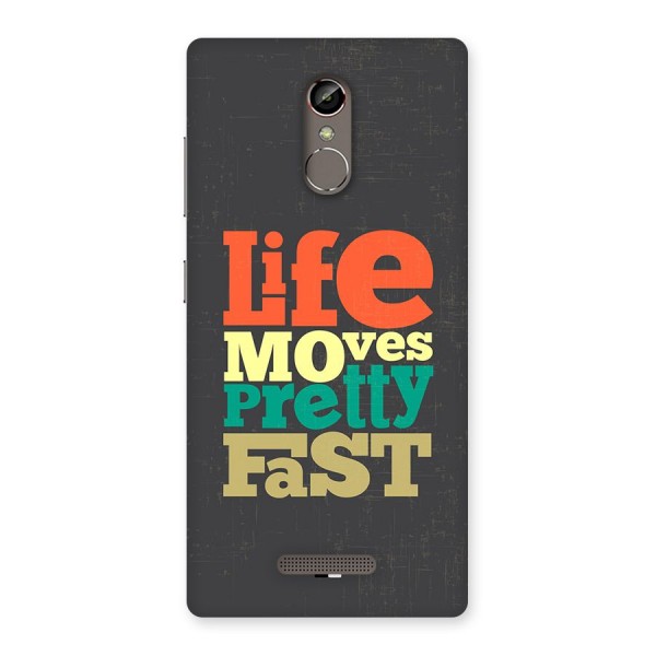 Life Moves Fast Back Case for Gionee S6s