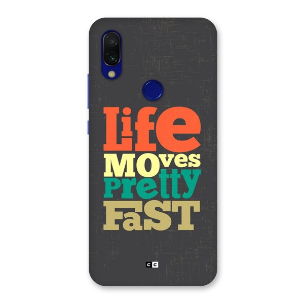 Life Moves Fast Back Case for Redmi 7