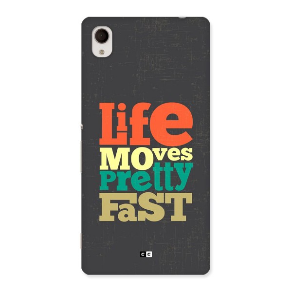 Life Moves Fast Back Case for Xperia M4