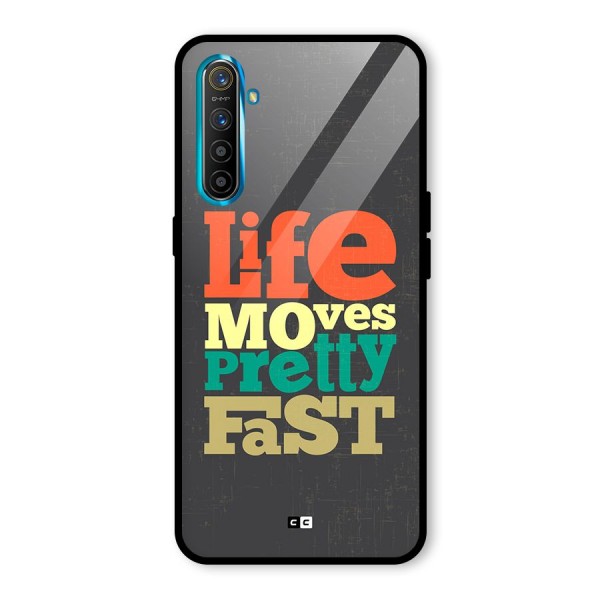 Life Moves Fast Glass Back Case for Realme X2