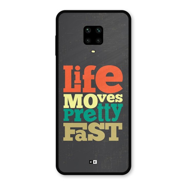 Life Moves Fast Metal Back Case for Poco M2