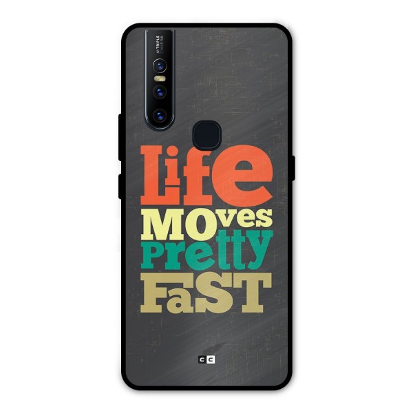 Life Moves Fast Metal Back Case for Vivo V15