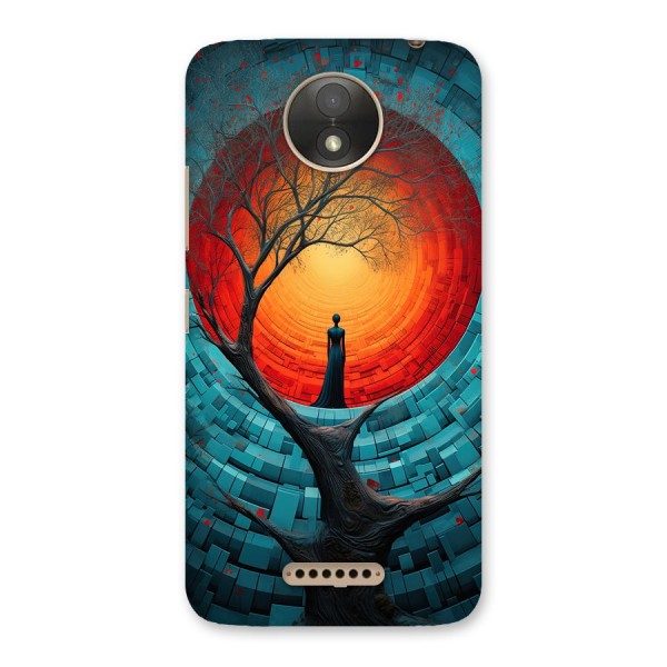 Life Tree Back Case for Moto C Plus