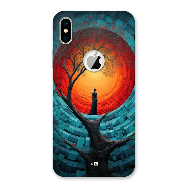 Life Tree Back Case for iPhone XS Logo Cut