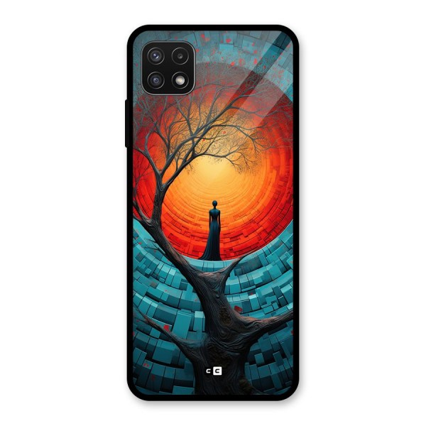 Life Tree Glass Back Case for Galaxy A22 5G