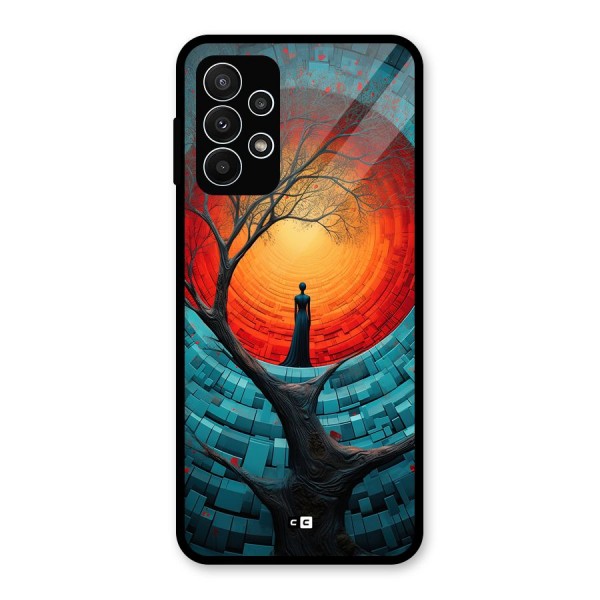 Life Tree Glass Back Case for Galaxy A23