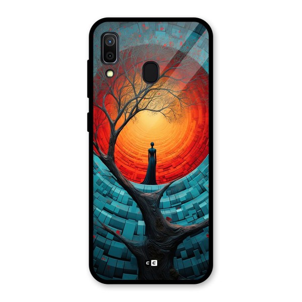 Life Tree Glass Back Case for Galaxy A30