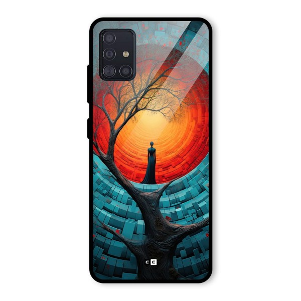 Life Tree Glass Back Case for Galaxy A51