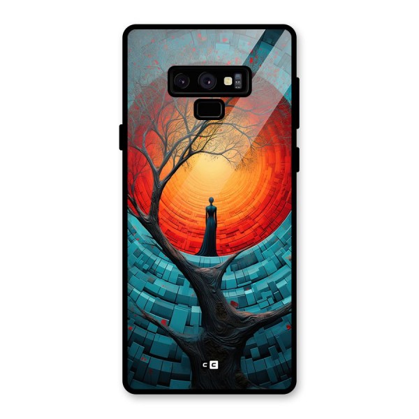 Life Tree Glass Back Case for Galaxy Note 9