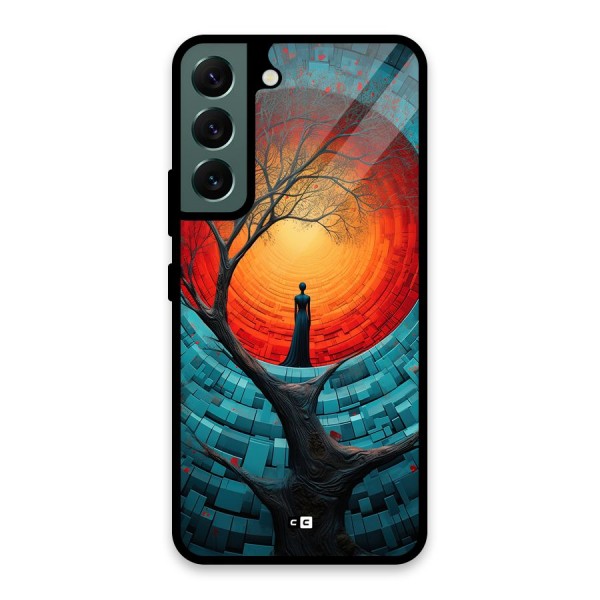 Life Tree Glass Back Case for Galaxy S22 5G