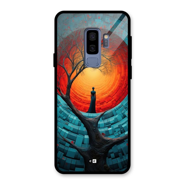 Life Tree Glass Back Case for Galaxy S9 Plus