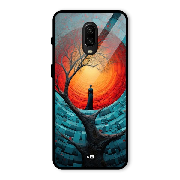 Life Tree Glass Back Case for OnePlus 6T