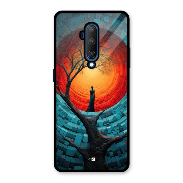 Life Tree Glass Back Case for OnePlus 7T Pro