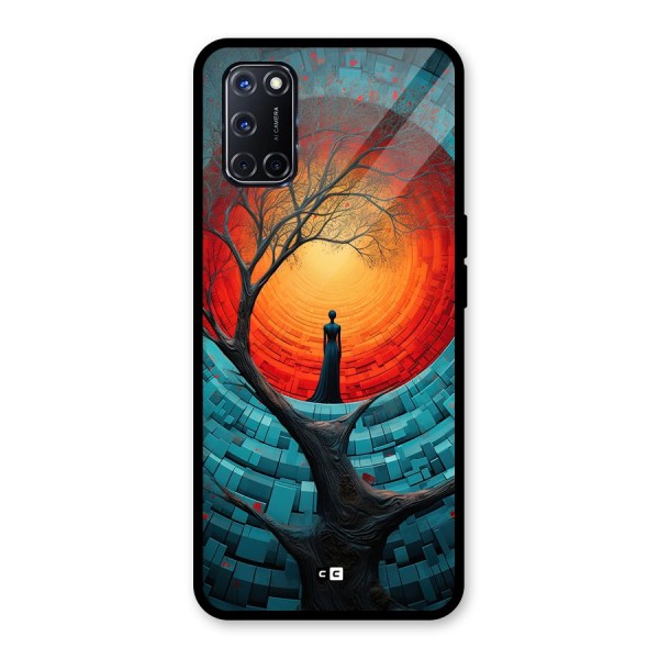 Life Tree Glass Back Case for Oppo A52