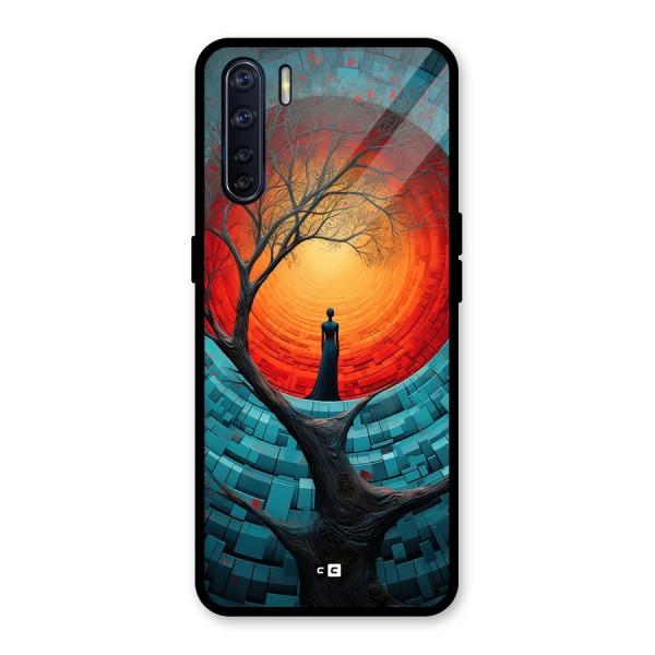 Life Tree Glass Back Case for Oppo F15