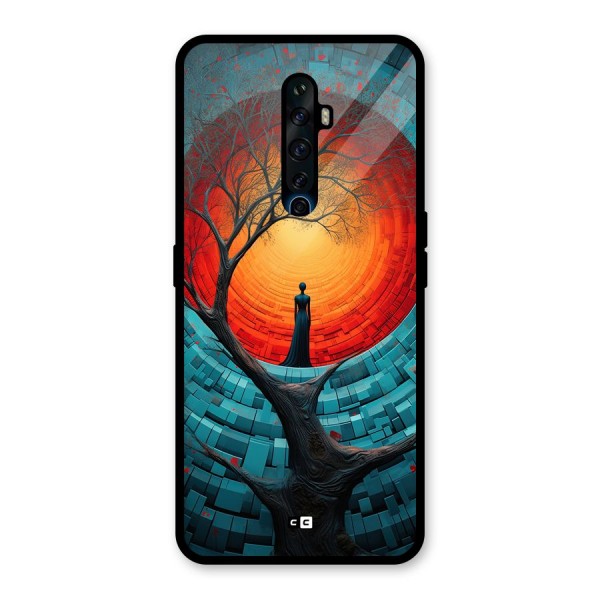 Life Tree Glass Back Case for Oppo Reno2 F