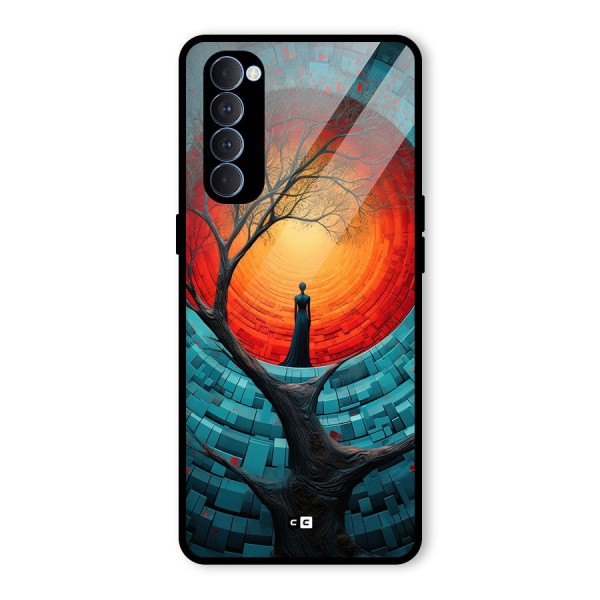 Life Tree Glass Back Case for Oppo Reno4 Pro