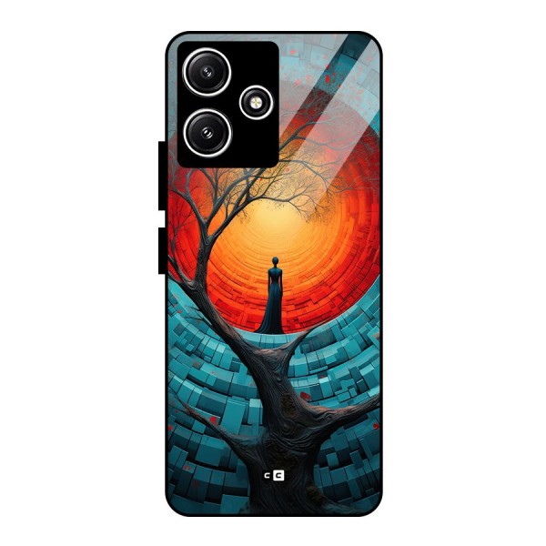 Life Tree Glass Back Case for Poco M6 Pro