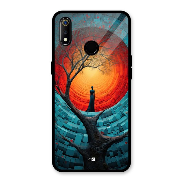 Life Tree Glass Back Case for Realme 3i