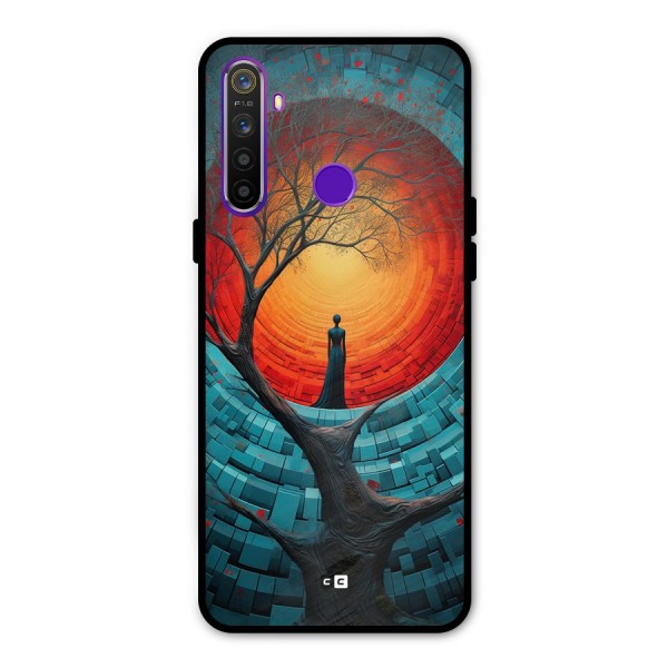 Life Tree Glass Back Case for Realme 5s