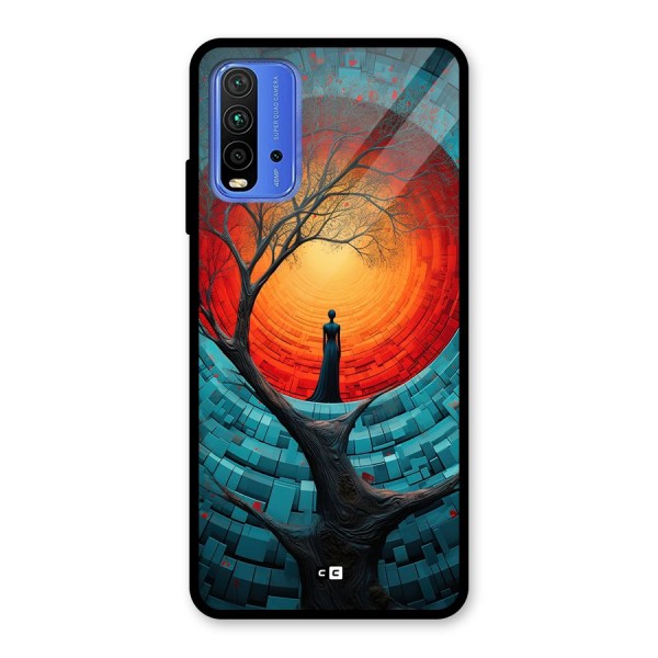 Life Tree Glass Back Case for Redmi 9 Power