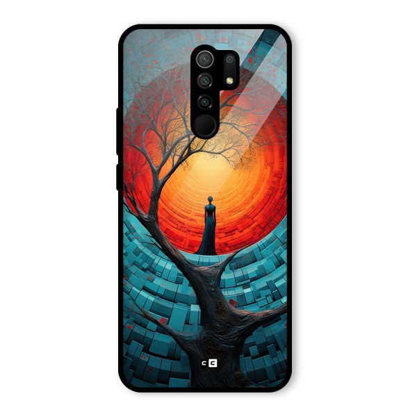 Life Tree Glass Back Case for Redmi 9 Prime