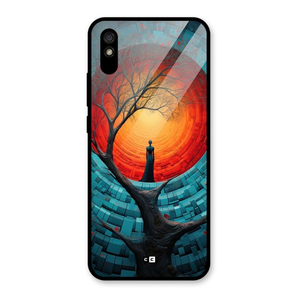 Life Tree Glass Back Case for Redmi 9i