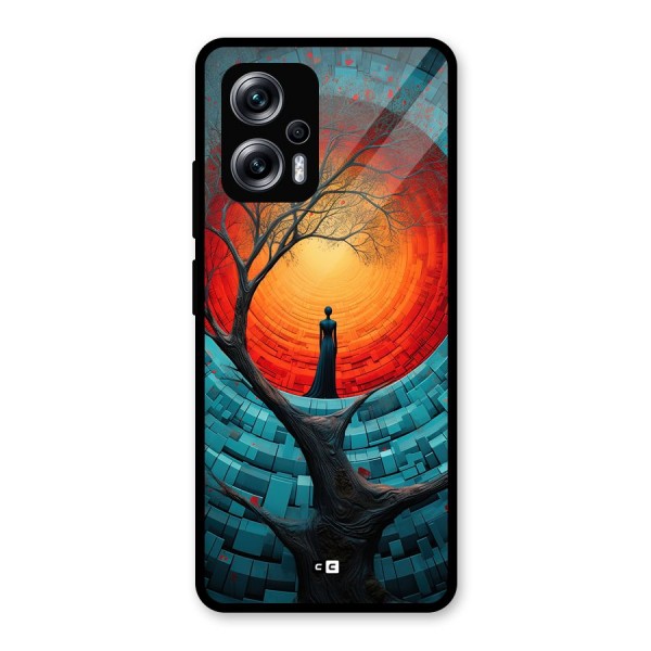 Life Tree Glass Back Case for Redmi K50i