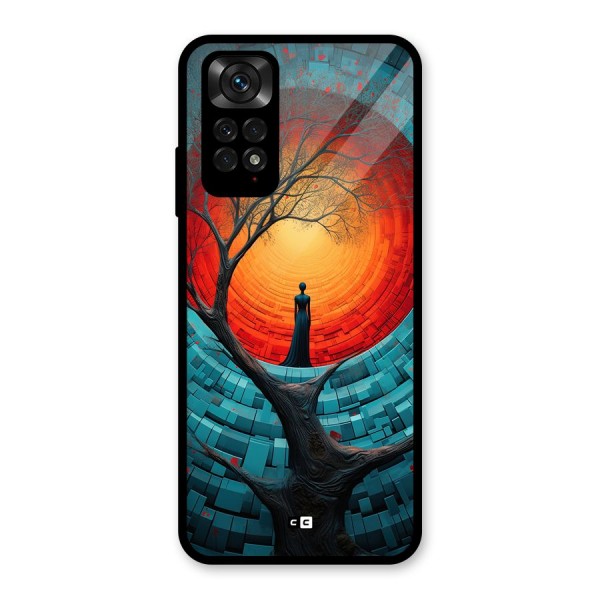 Life Tree Glass Back Case for Redmi Note 11S