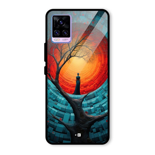 Life Tree Glass Back Case for Vivo V20 Pro