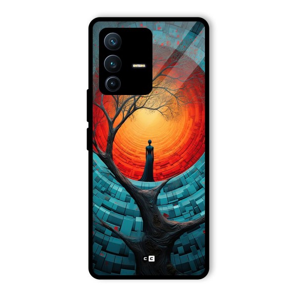 Life Tree Glass Back Case for Vivo V23 Pro