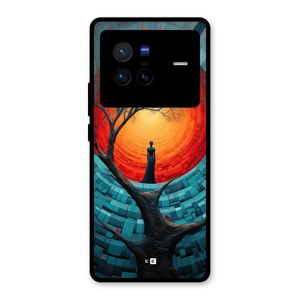 Life Tree Glass Back Case for Vivo X80