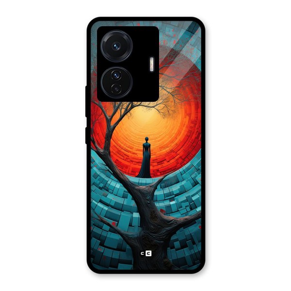 Life Tree Glass Back Case for Vivo iQOO Z6 Pro