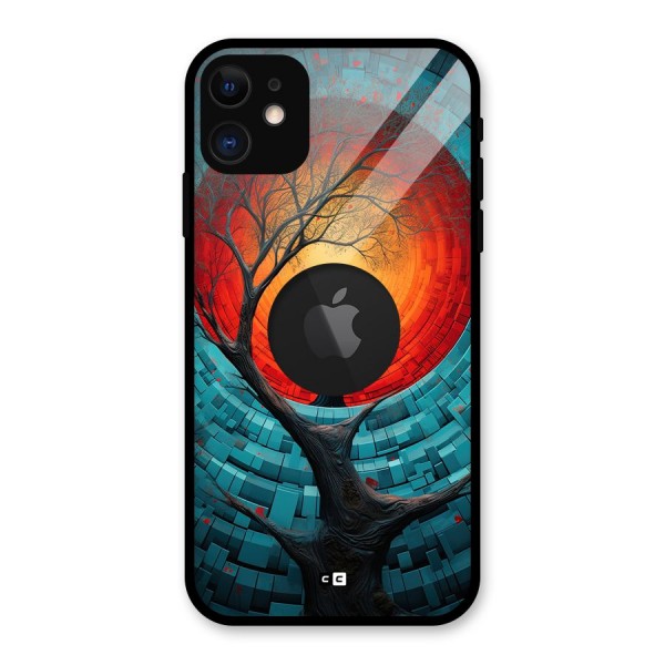 Life Tree Glass Back Case for iPhone 11 Logo Cut