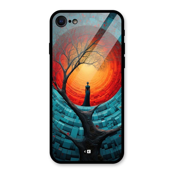 Life Tree Glass Back Case for iPhone 8