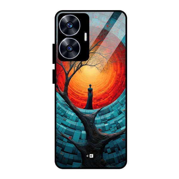 Life Tree Glass Back Case for realme C55