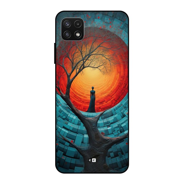 Life Tree Metal Back Case for Galaxy A22 5G