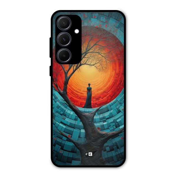 Life Tree Metal Back Case for Galaxy A35