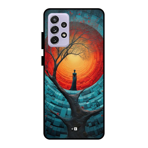 Life Tree Metal Back Case for Galaxy A72