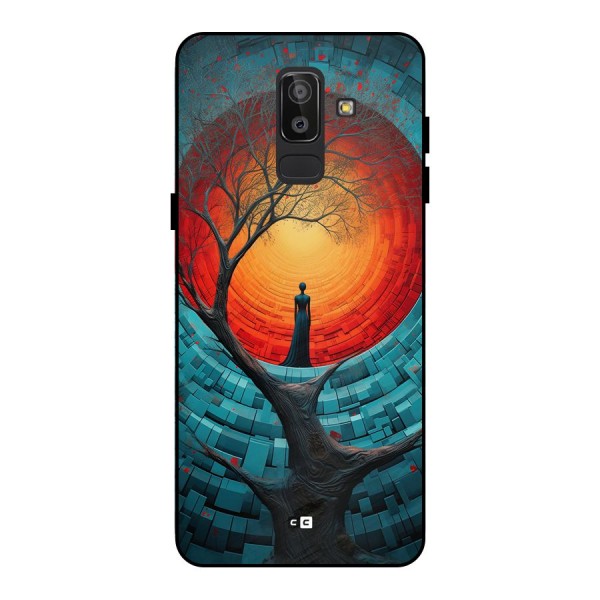 Life Tree Metal Back Case for Galaxy J8