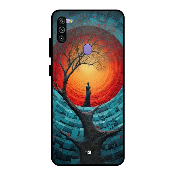 Life Tree Metal Back Case for Galaxy M11