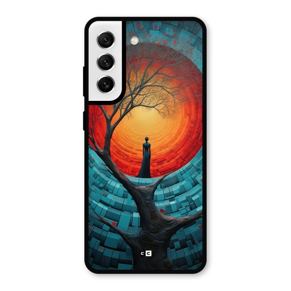 Life Tree Metal Back Case for Galaxy S21 FE 5G