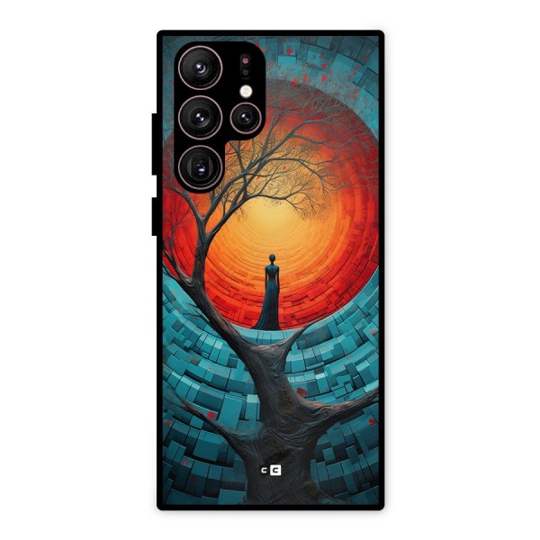 Life Tree Metal Back Case for Galaxy S22 Ultra 5G