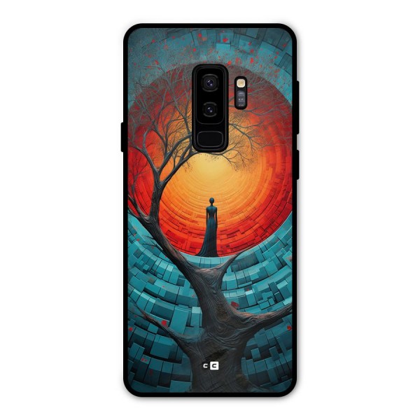 Life Tree Metal Back Case for Galaxy S9 Plus