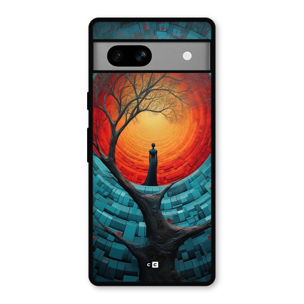 Life Tree Metal Back Case for Google Pixel 7a